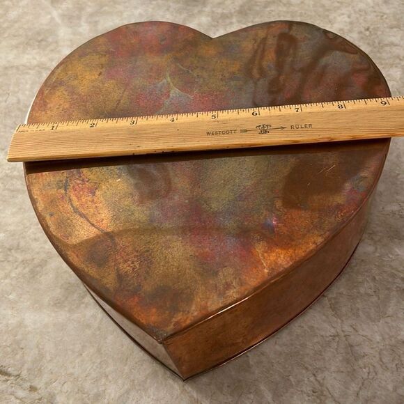 Copper Valentines Day Heart Wall Vase - Picture 6 of 6